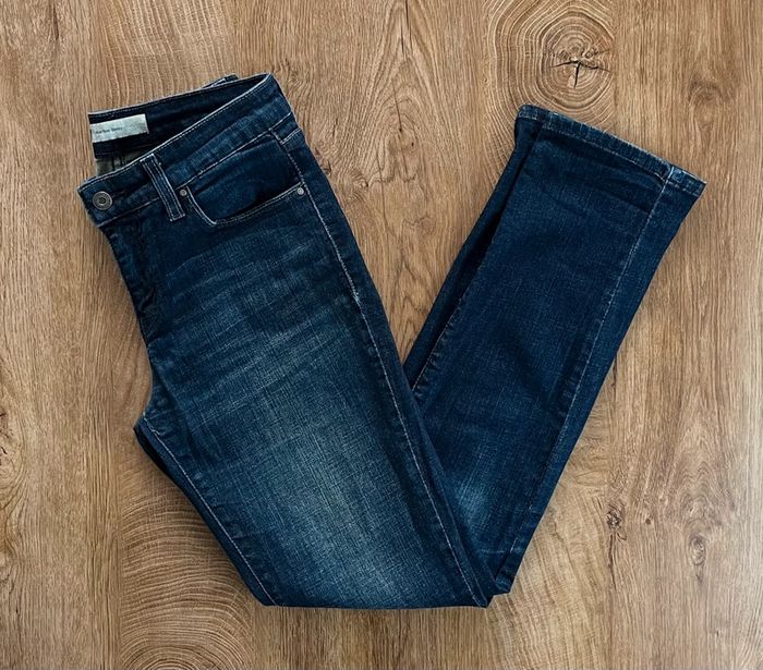 Jean/pantalon bleu marine Levi's Mid Rise Skinny, femme, taille W 26 (36 taille française) - photo numéro 4