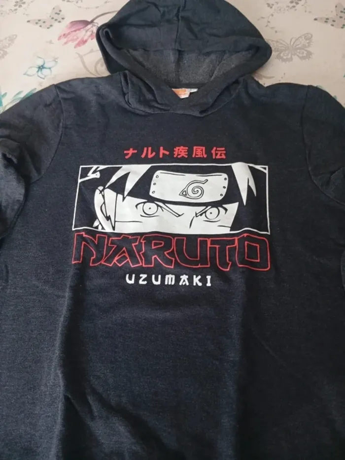 Sweat Naruto Shippuden gris t s - photo numéro 2