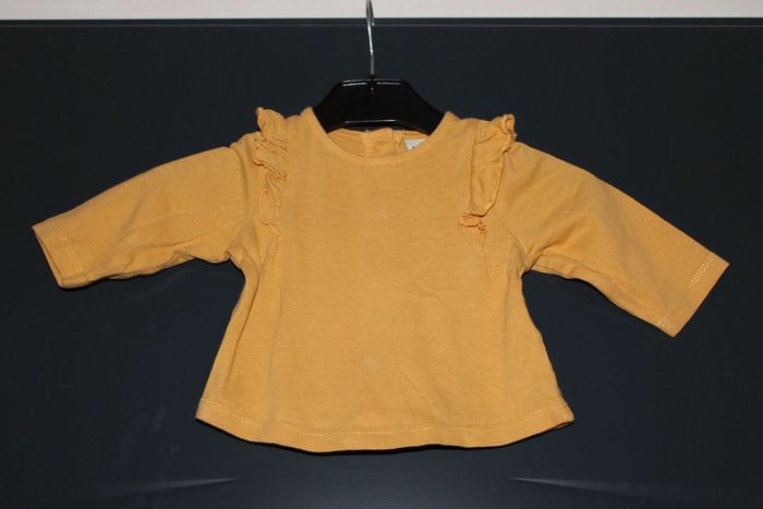 T-shirt manches longues + gilet boléro taille 3 mois 59-60 cm - photo numéro 3