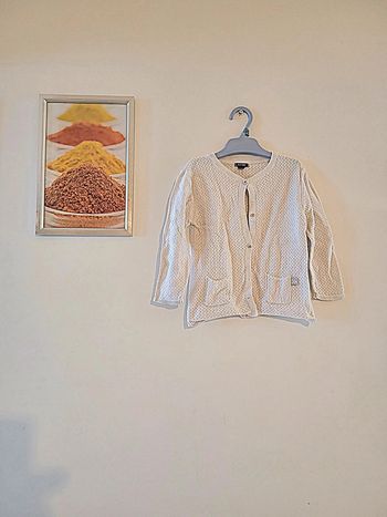 Gilet blanc "KIABI " taille 23 mois