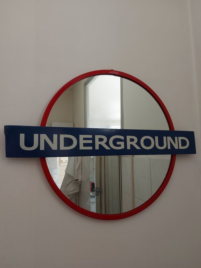 Panneau métallique miroir underground