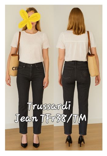 Trussardi Jean TFr38-Gris-Modèle 130-Coupe Droite & Ajustée en TBE