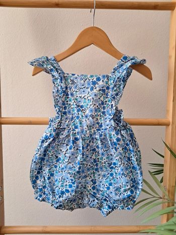 Combishort dos nue Jacadi liberty poppy and daisy bleu 36mois parfait état