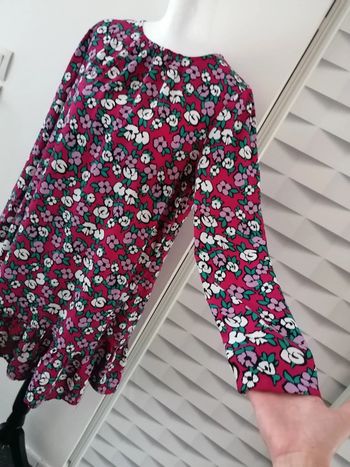 Magnifique robe fleurie manched longues