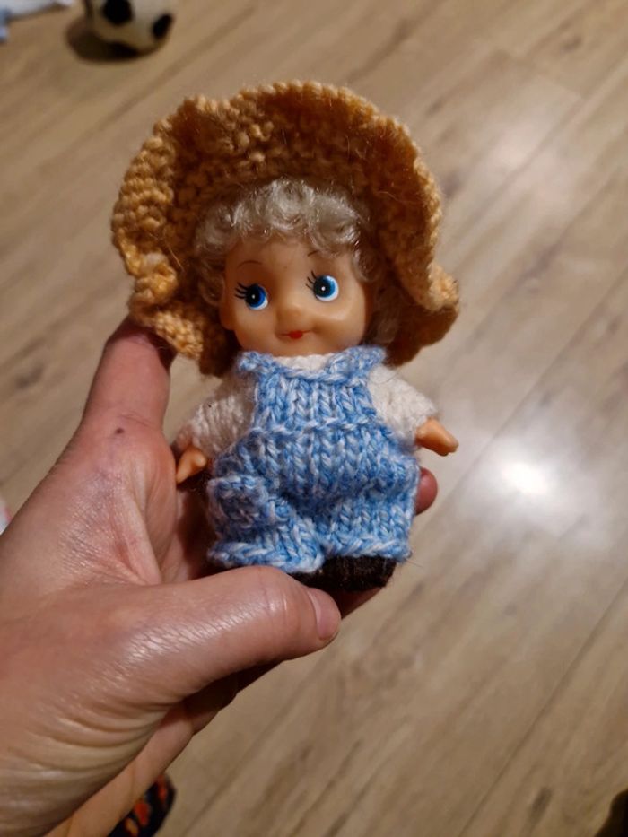 Petite poupée vintage tricot - photo numéro 2