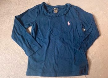 T shirt Ralph Lauren 2 ans bleu marine tbe