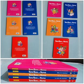 5 livres Bayard BD Les aventures de Tom-Tom et Nana, tomes 10, 17, 24, 30 et 34