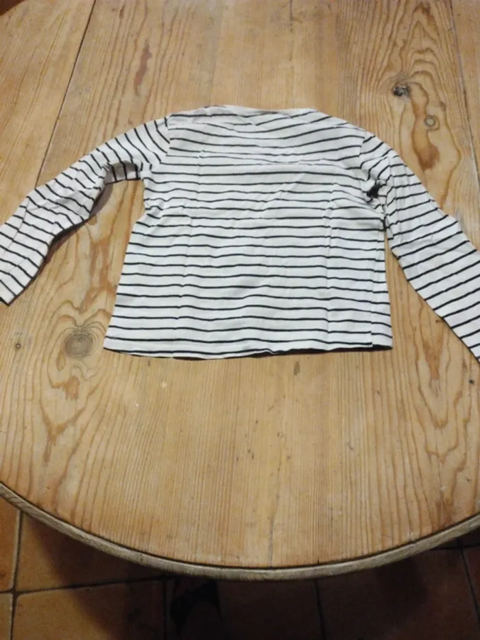 Tee shirt Fille Marinière 6 ans - photo numéro 3