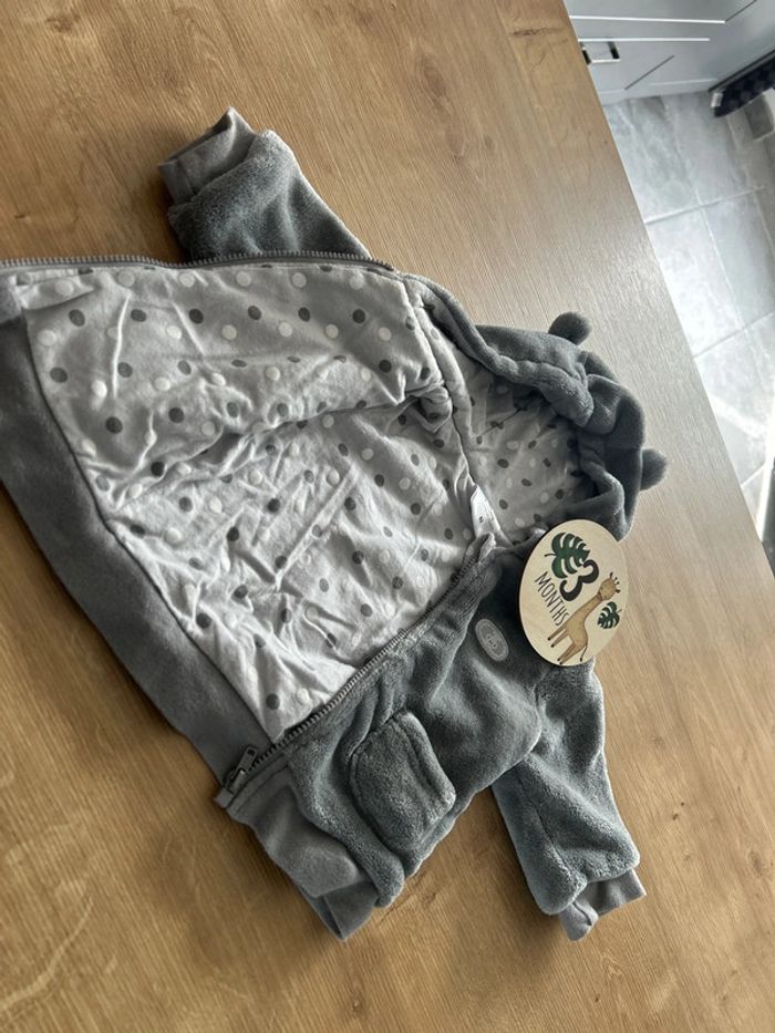 Jolie veste gilet moumoute grise mixte - photo numéro 2