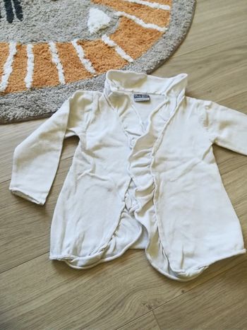 Gilet blanc 3 ans
