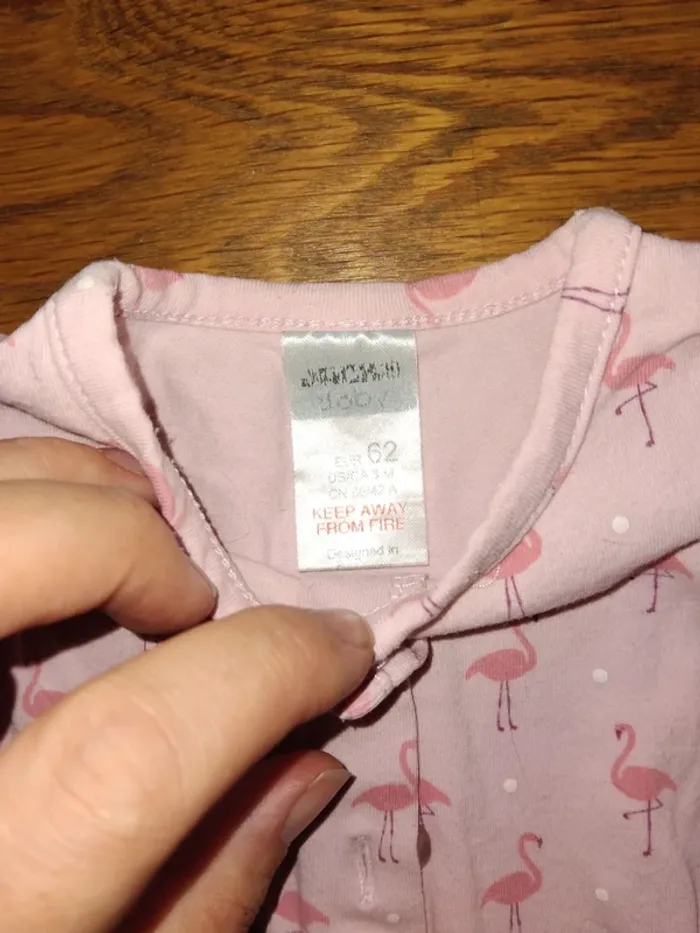 Combi-short rose avec des flamand rose 3mois - photo numéro 3