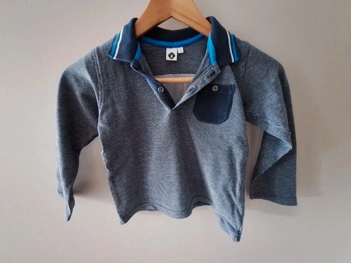 Sweat polo coton piqué Z 5 ans