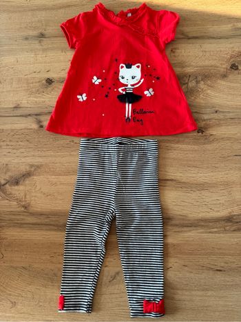 Ensemble 2 pièces bebe en coton.