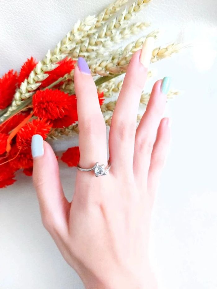 Bague ancienne vintage acier inoxydable - photo numéro 6