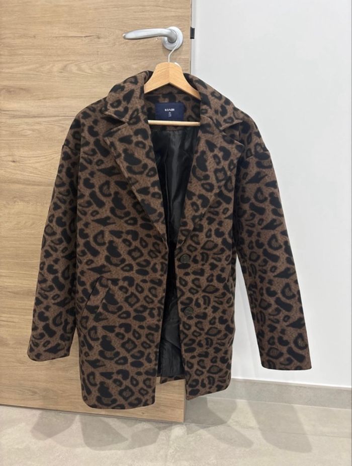 Manteau mi-long léopard - photo numéro 4