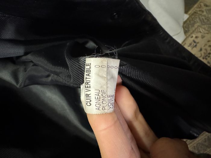 Manteau en cuir véritable Biker’s Paris – agneau plongé – noir – made in France - photo numéro 5