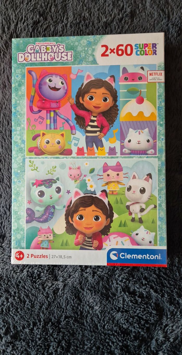 Clementoni Gabby et la Maison magique Puzzle 2x60 Pieces