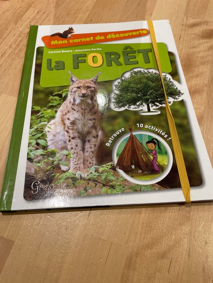 Livre mon carnet, découverte (la forêt)