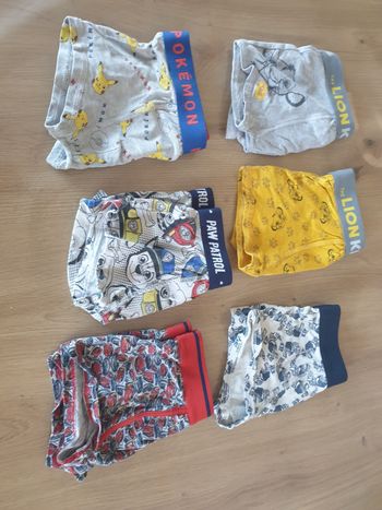 6 boxers 6 ans