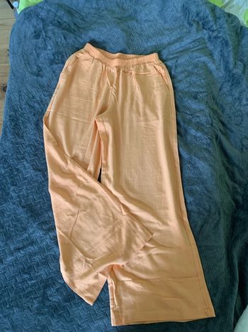 Pantalon large orange taille M