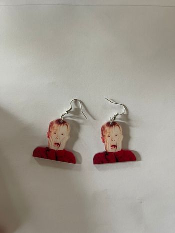 Boucles d’oreilles fun “Maman j’ai raté l’avion”