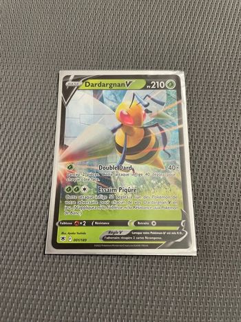 Carte Pokémon Dardargnan V 001/189 EB10 Astres Radieux FR