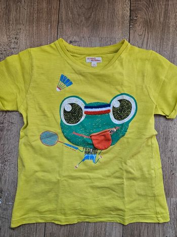 T.shirt manches courtes jaune Du pareil au même 5 ans
