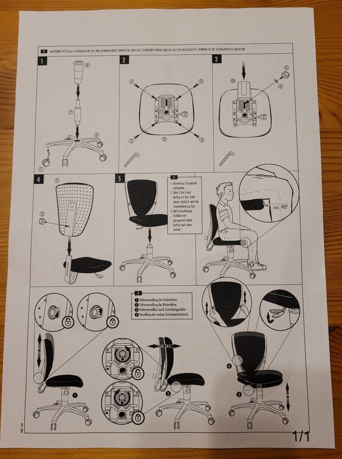 Topstar chaise bureau Nic coeur rougeturquoise - photo numéro 8