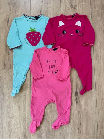 Lot de 3 pyjamas 3m