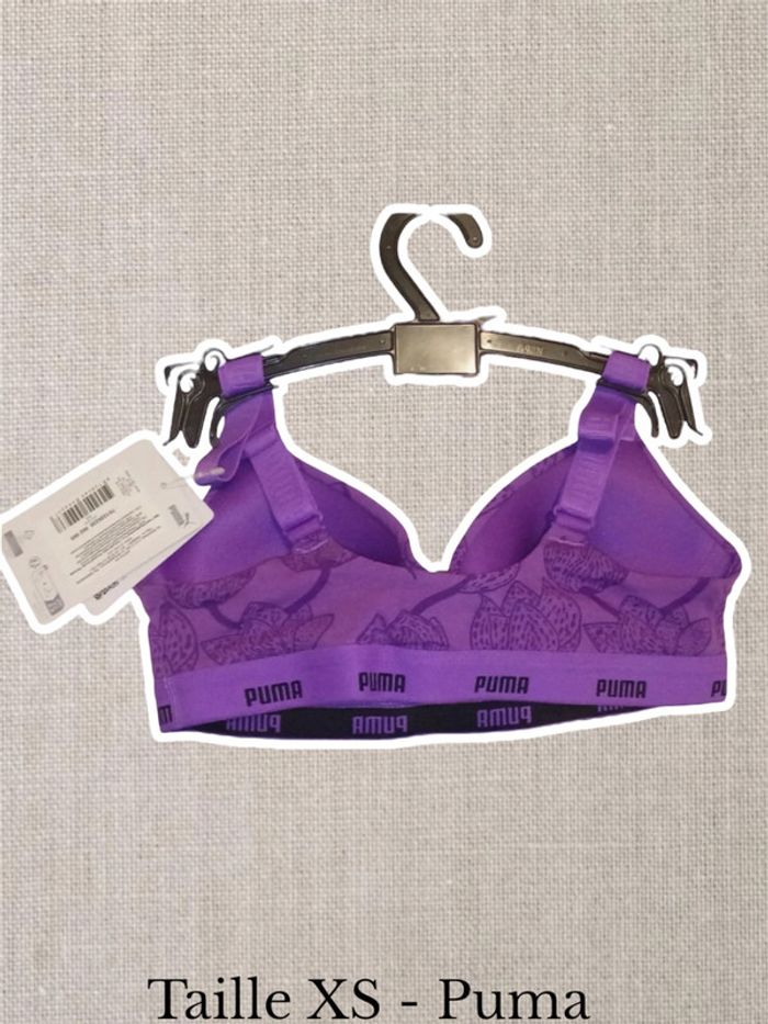 Brassières - Violet - Puma - Taille XS - Neuve - photo numéro 2