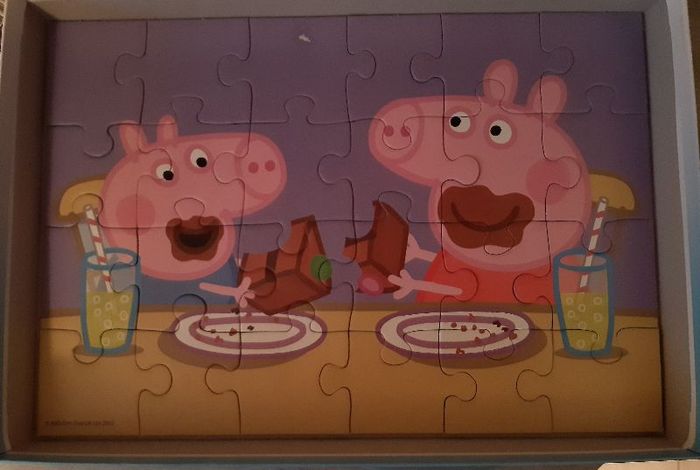 lot de 2 puzzles peppa pig