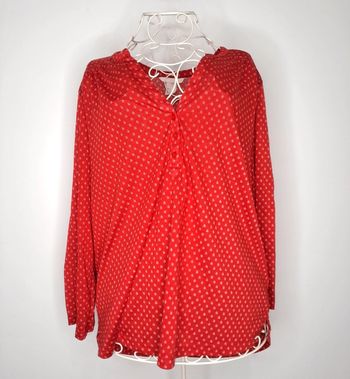Blouse rouge M