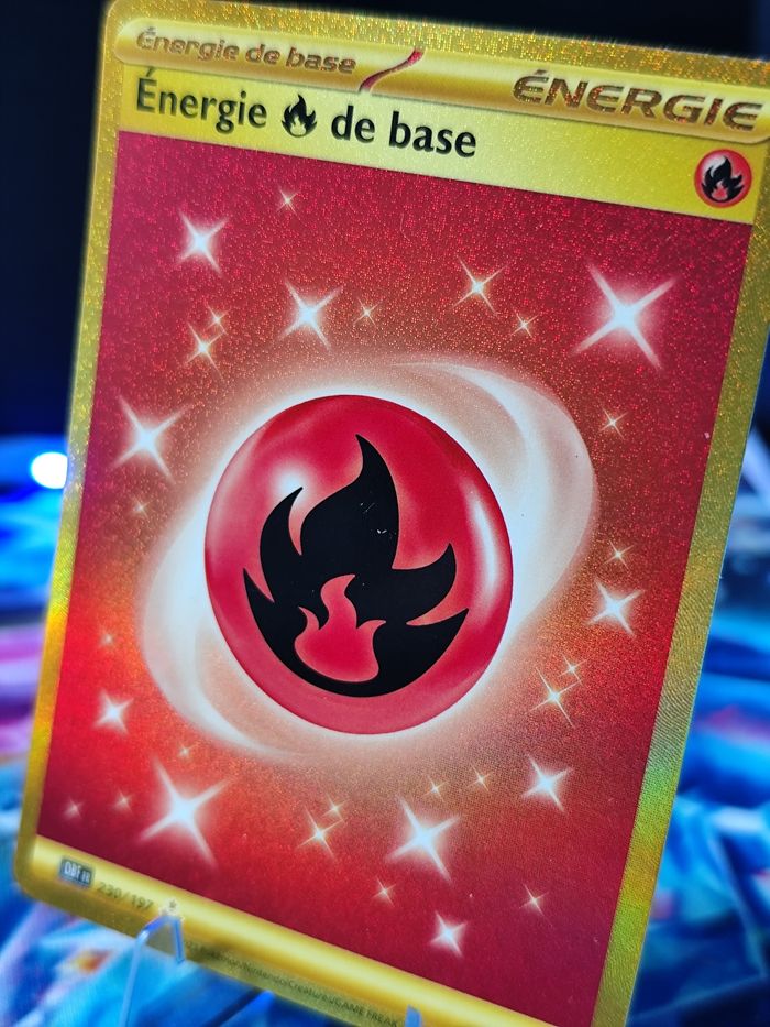 Carte pokémon 🇨🇵 Énergie de base 230/197 Gold flammes obsidiennes - photo numéro 3