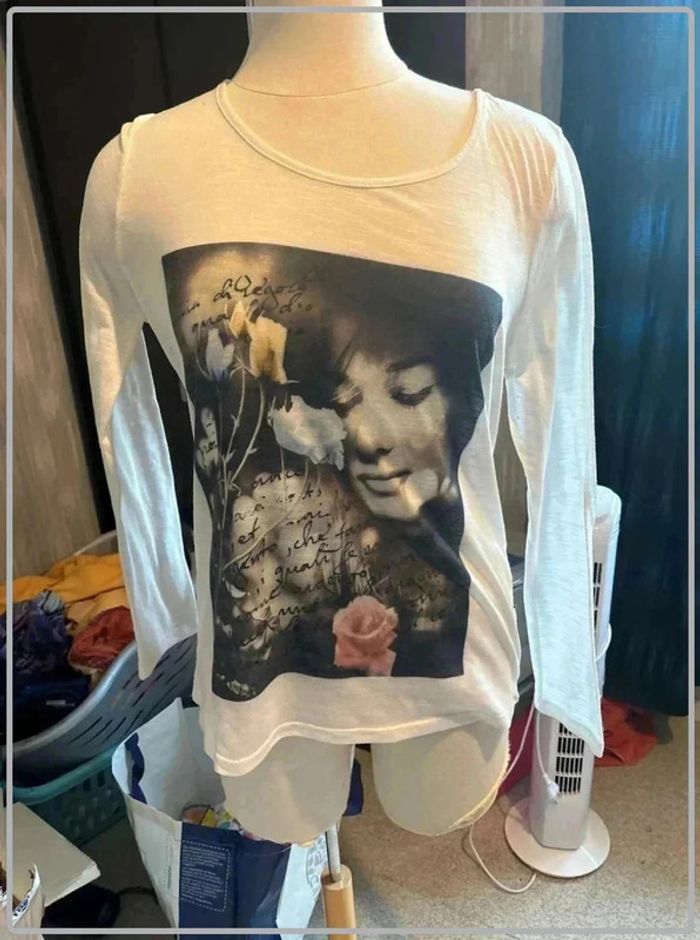 T shirt manche longue taille 46/48 - photo numéro 2