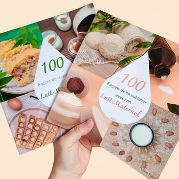Duo livres de recettes au lait maternel 