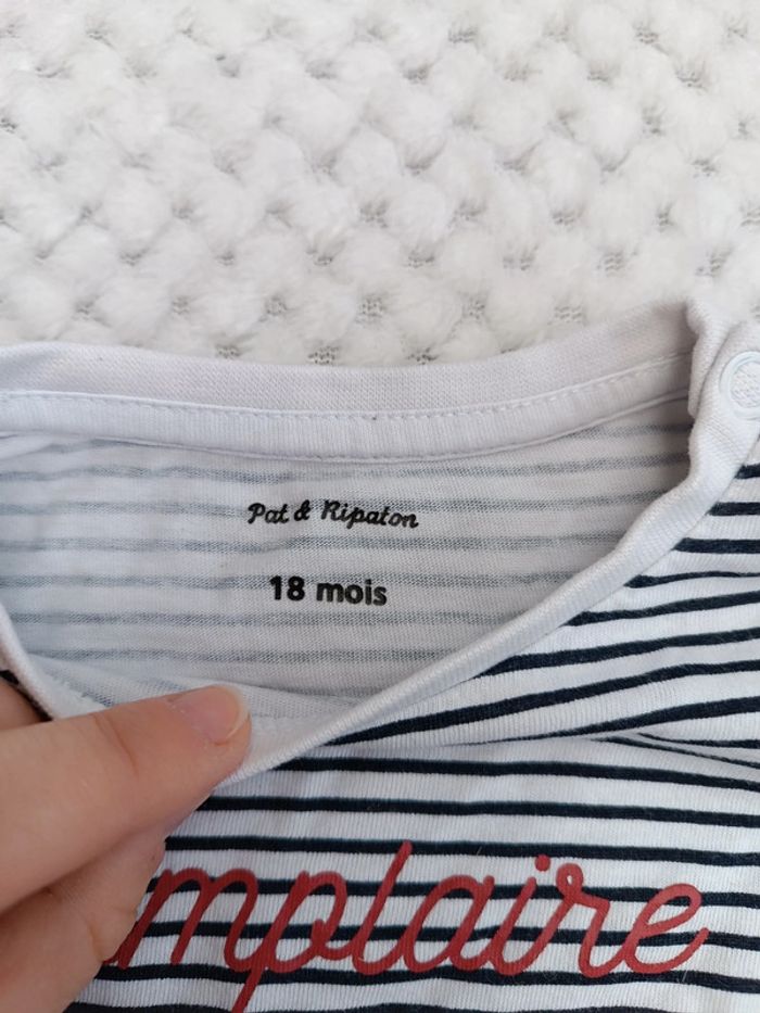 🔸 T-shirt manches longues Pat & Ripaton - 18 mois 🔸 - photo numéro 2