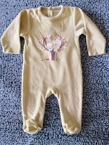 Pyjama velour fille taille 6 mois