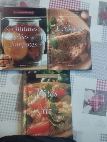 Lot de 3 livres de cuisine