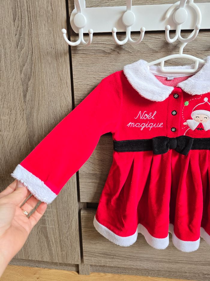 Vêtement Bébé Fille - Robe Noël - 12 mois - photo numéro 2