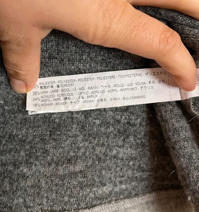 Pull oversize laine gris TM 38 40 - photo numéro 14