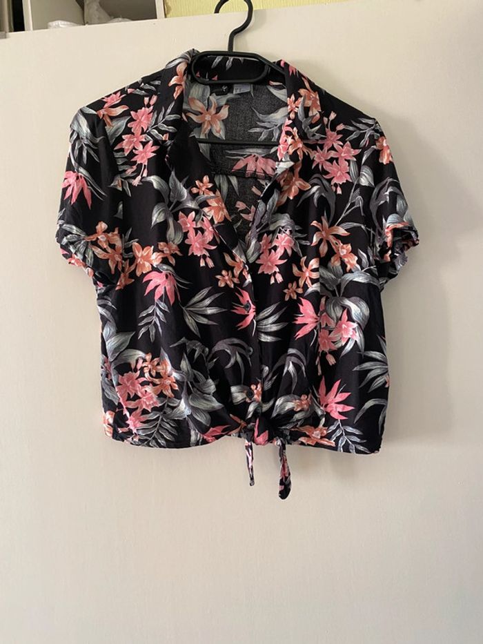 Blouse fleurie à nouer H&M Taille 38