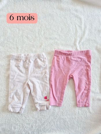 Lot 2 legging 6 mois