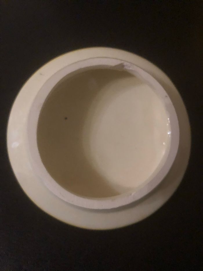 Sucrier vintage »Vallauris »jaune et cigale - photo numéro 6