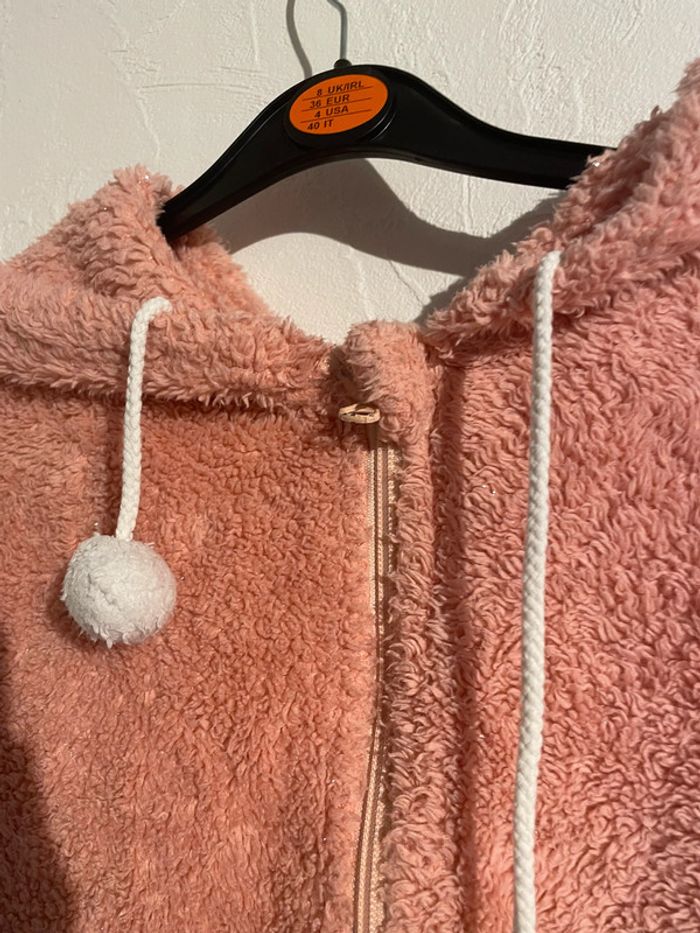 poncho rose en pilou - photo numéro 5