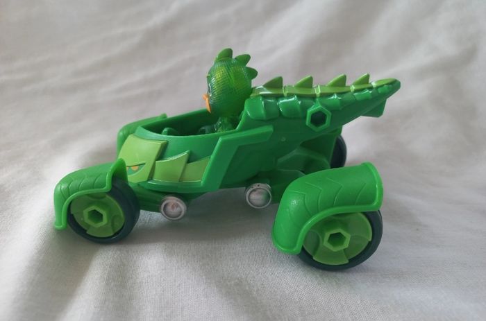 Figurine Gluglu + véhicule Reptilo-Mobilie ; Pyjamasques - photo numéro 3