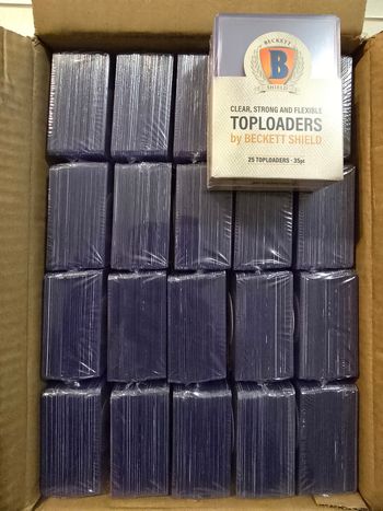 Lot de 20 paquets de 25 Toploaders Beckett Shield
