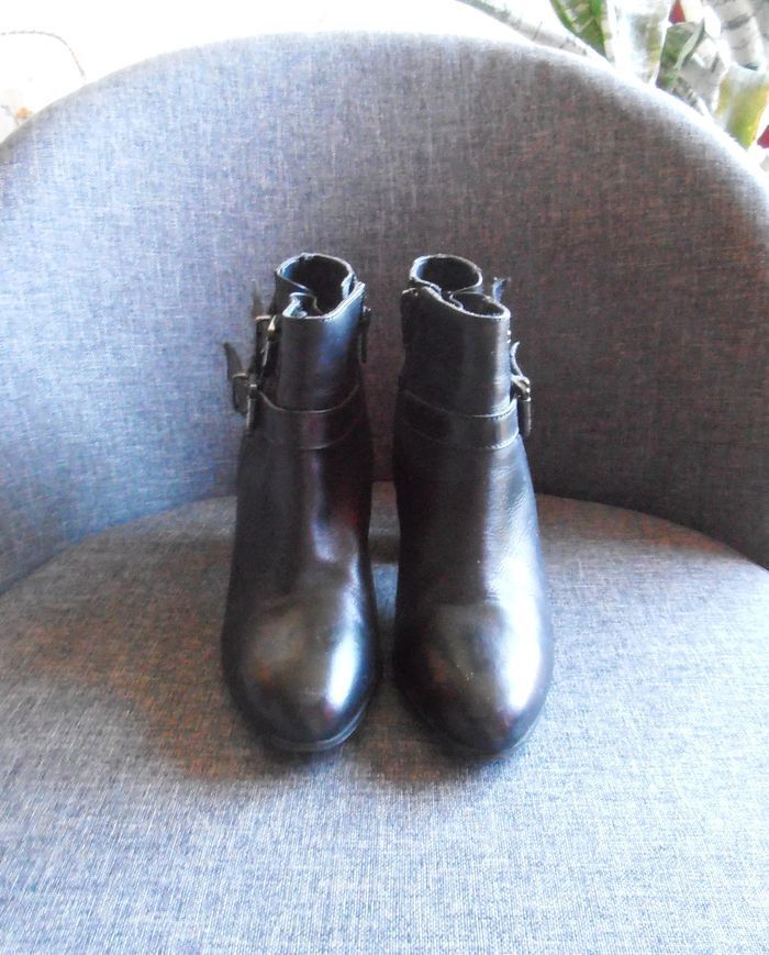 Bottines noires, Minelli, Paris, pointure 36, femme - photo numéro 5