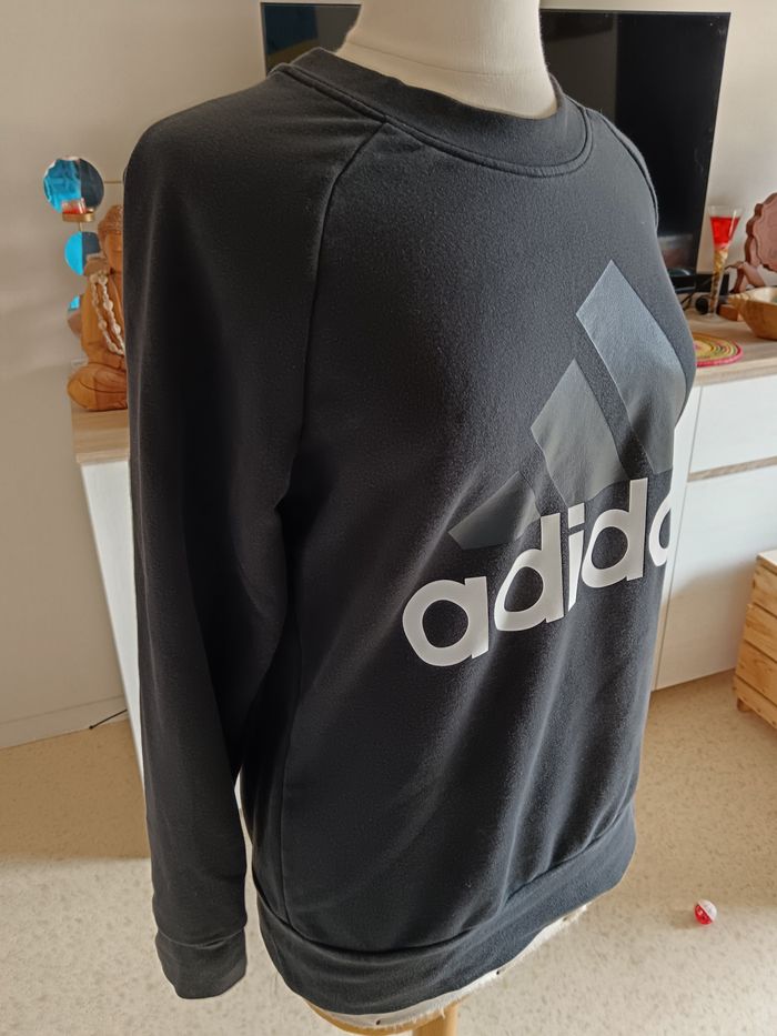 Sweat adidas noir et blanc L - photo numéro 5