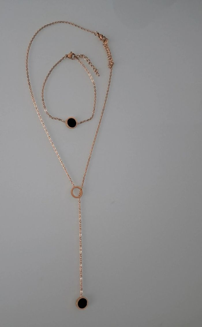 Parure collier y acier inoxydable - photo numéro 7