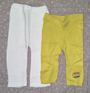 Lot de 2 pantalons en laine taille 6 mois